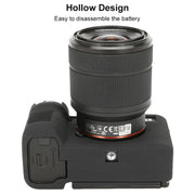 For Sony ILCE-7CM2 / A7C II / A7CR Litchi Texture Soft Silicone Protective Case(Black)