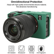 For Sony ILCE-7CM2 / A7C II / A7CR Litchi Texture Soft Silicone Protective Case(Green)