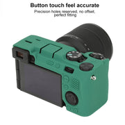 For Sony ILCE-7CM2 / A7C II / A7CR Litchi Texture Soft Silicone Protective Case(Green)