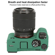 For Sony ILCE-7CM2 / A7C II / A7CR Litchi Texture Soft Silicone Protective Case(Green)