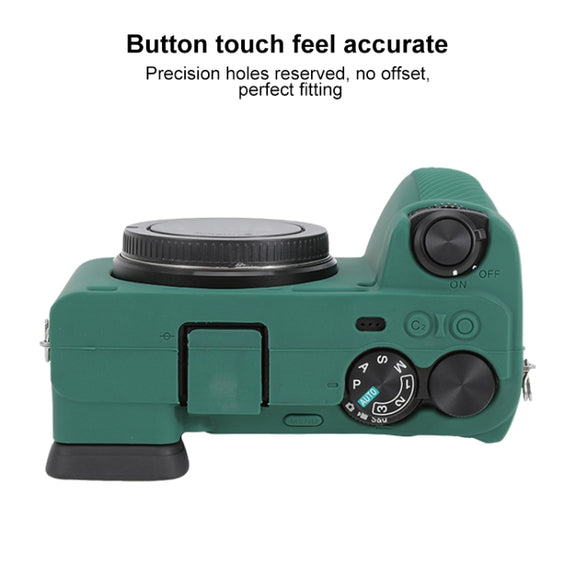 For Sony ILCE-6700 / A6700 Glossy Soft Silicone Protective Case(Green)