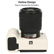 For Sony ILCE-7CM2 / A7C II / A7CR Glossy Soft Silicone Protective Case(White)