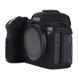 For Canon EOS R6 Mark II Litchi Texture Soft Silicone Protective Case(Black) - Protective Case by PMC TechLife | Online Shopping South Africa | PMC TechLife