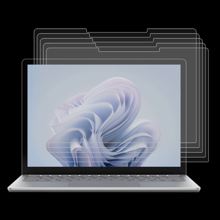 For Microsoft Surface Laptop 6 13.5 25pcs 9H 0.3mm Explosion-proof Tempered Glass Film