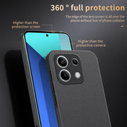 For Redmi Note 13 4G HUIYI Leather Magnetic Phone Case(Black)
