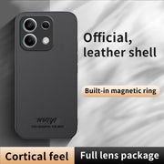 For Redmi Note 13 4G HUIYI Leather Magnetic Phone Case(Black)