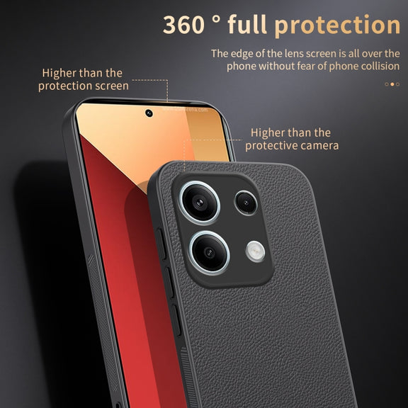 For Redmi Note 13 Pro 4G HUIYI Leather Magnetic Phone Case(Blue)