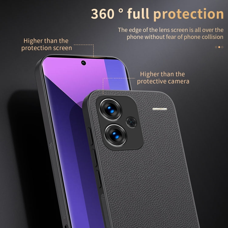 For Xiaomi Redmi Note 13 Pro+ HUIYI Leather Magnetic Phone Case(Blue)