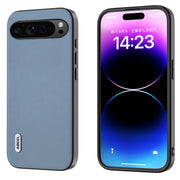 For Google Pixel 9 Pro ABEEL Arashi Texture PU Phone Case(Curtain Blue)