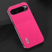 For Google Pixel 9 Pro ABEEL Arashi Texture PU Phone Case(Rose Red)