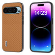 For Google Pixel 9 ABEEL Carbon Fiber Texture Protective Phone Case(Light Brown) - Google Cases by PMC TechLife | Online Shopping South Africa | PMC TechLife | Buy Now Pay Later Mobicred