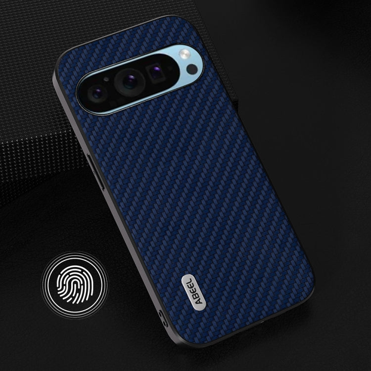 For Google Pixel 9 ABEEL Carbon Fiber Texture Protective Phone Case(Dark Blue)