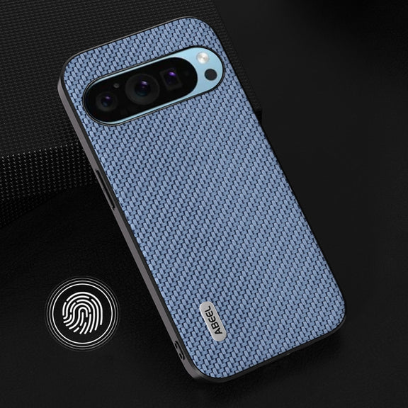 For Google Pixel 9 ABEEL Carbon Fiber Texture Protective Phone Case(Light Blue)