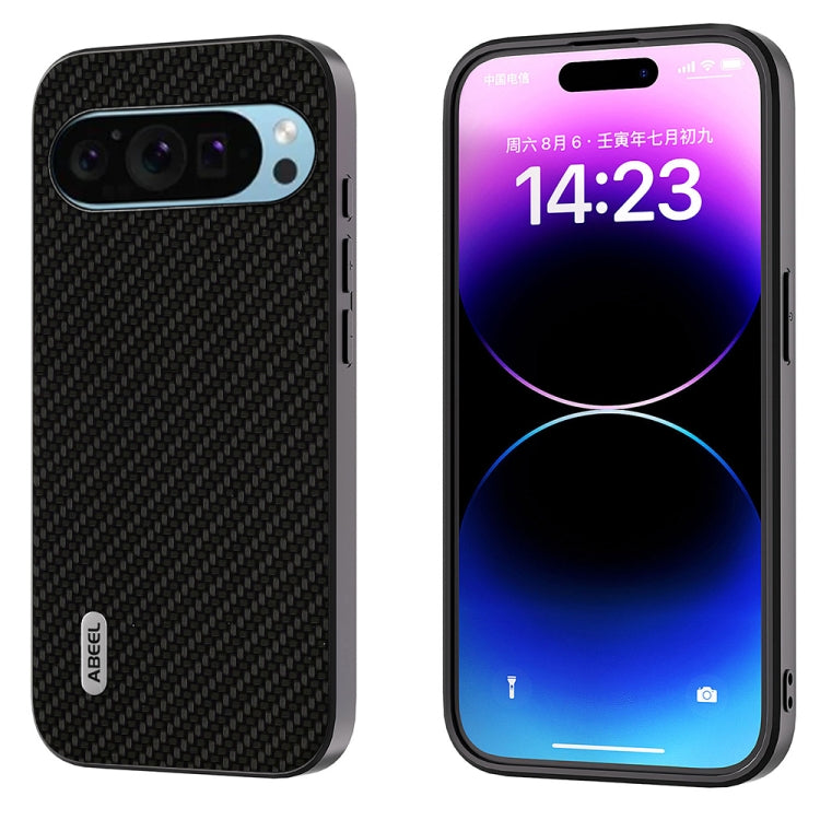 For Google Pixel 9 ABEEL Carbon Fiber Texture Protective Phone Case(Black)