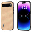 For Google Pixel 9 Pro ABEEL Carbon Fiber Texture Protective Phone Case(Gold) - Google Cases by PMC TechLife | Online Shopping South Africa | PMC TechLife | Buy Now Pay Later Mobicred