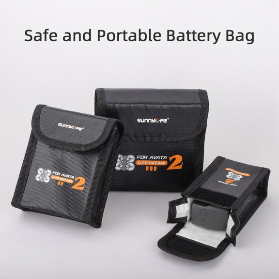 For DJI Avata 2 Sunnylife Battery Explosion-proof Safe Bag Protective Li-Po Safe Bag(For 1pc Battery)
