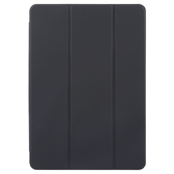 For Huawei MatePad Pro 11 2022/2024 Tri-fold Silicone Leather Tablet Case(Black)