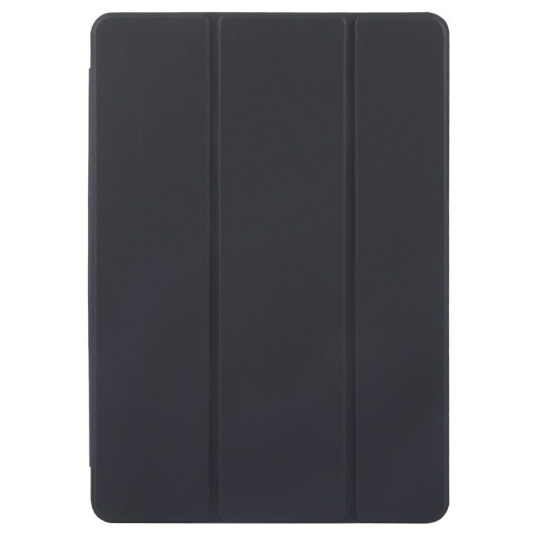 For Huawei MatePad Pro 11 2022/2024 Tri-fold Silicone Leather Tablet Case(Black)