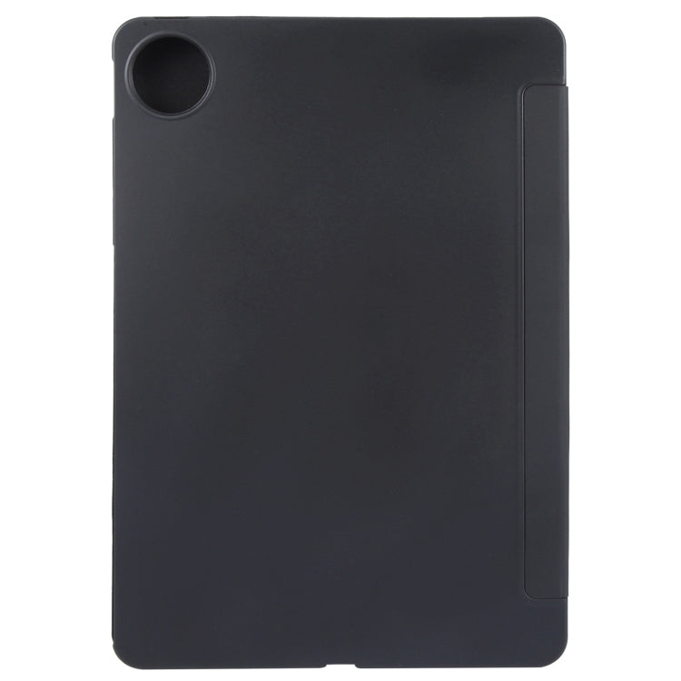 For Huawei MatePad Pro 11 2022/2024 Tri-fold Silicone Leather Tablet Case(Black)