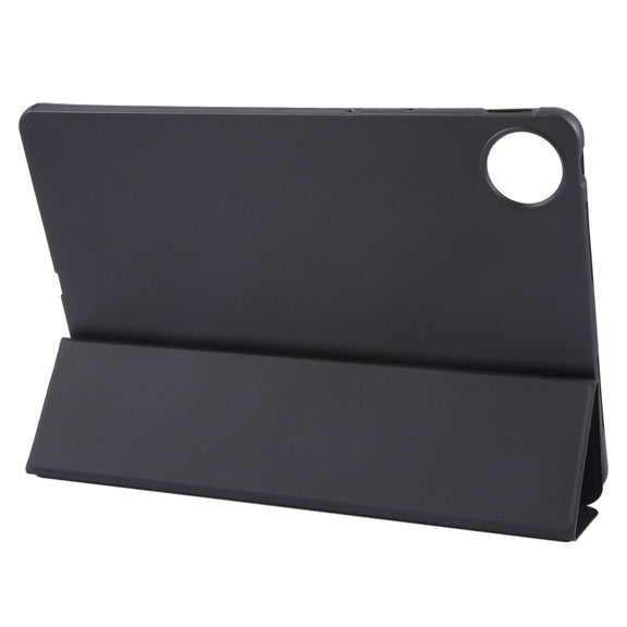 For Huawei MatePad Pro 11 2022/2024 Tri-fold Silicone Leather Tablet Case(Black)