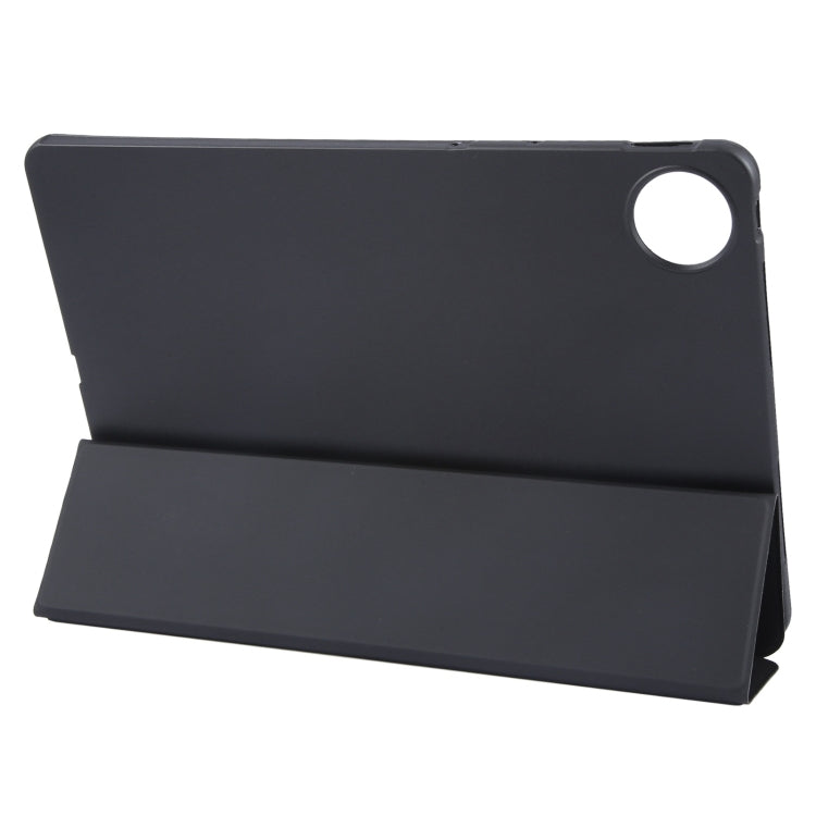For Huawei MatePad Pro 11 2022/2024 Tri-fold Silicone Leather Tablet Case(Black)