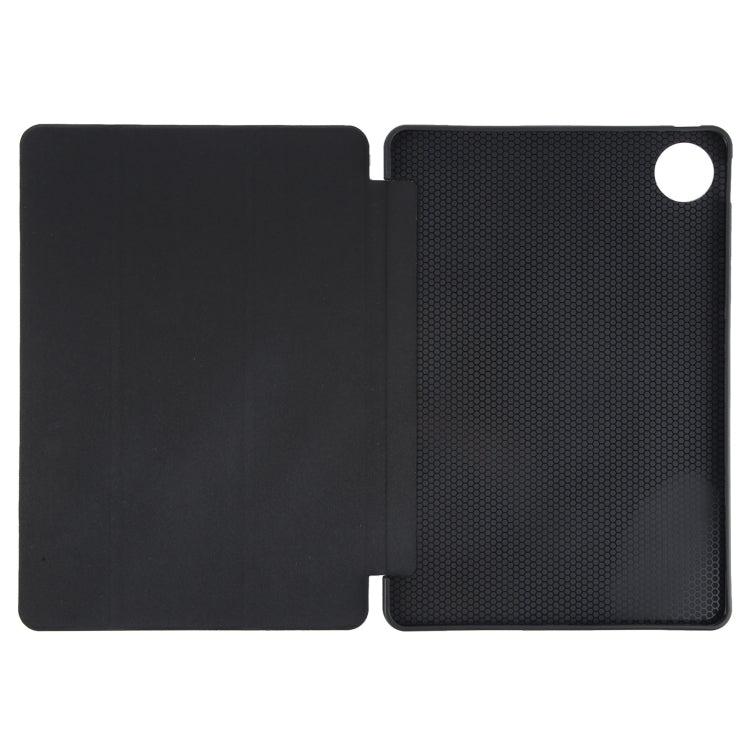 For Huawei MatePad Pro 11 2022/2024 Tri-fold Silicone Leather Tablet Case(Black)