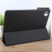 For Huawei MatePad Pro 11 2022/2024 Tri-fold Silicone Leather Tablet Case(Black)