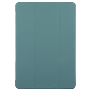 For Huawei MatePad Pro 11 2022/2024 Tri-fold Silicone Leather Tablet Case(Dark Green)