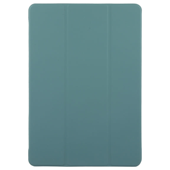 For Huawei MatePad Pro 11 2022/2024 Tri-fold Silicone Leather Tablet Case(Dark Green)