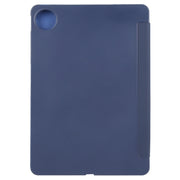 For Huawei MatePad Pro 11 2022/2024 Tri-fold Silicone Leather Tablet Case(Dark Blue)