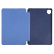 For Huawei MatePad Pro 11 2022/2024 Tri-fold Silicone Leather Tablet Case(Dark Blue)