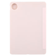 For Huawei MatePad Pro 11 2022/2024 Tri-fold Silicone Leather Tablet Case(Pink)