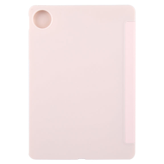 For Huawei MatePad Pro 11 2022/2024 Tri-fold Silicone Leather Tablet Case(Pink)