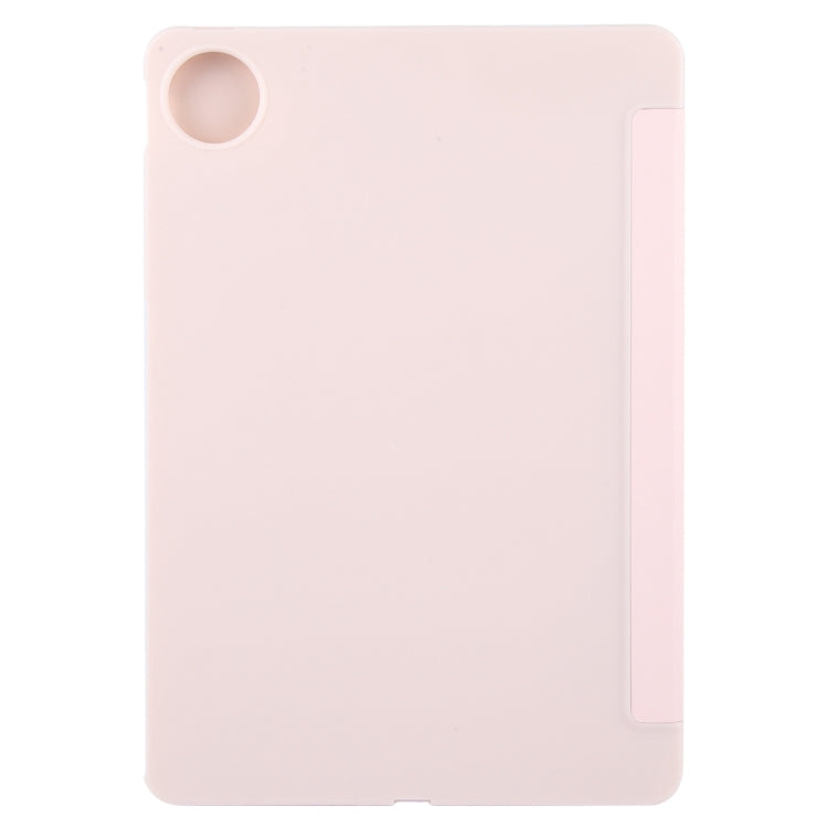 For Huawei MatePad Pro 11 2022/2024 Tri-fold Silicone Leather Tablet Case(Pink)