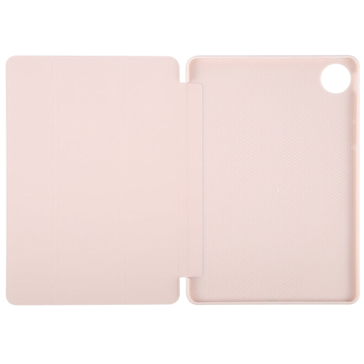 For Huawei MatePad Pro 11 2022/2024 Tri-fold Silicone Leather Tablet Case(Pink)
