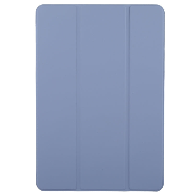For Huawei MatePad Pro 11 2022/2024 Tri-fold Silicone Leather Tablet Case(Lavender)