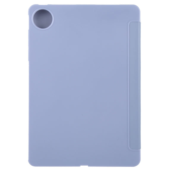 For Huawei MatePad Pro 11 2022/2024 Tri-fold Silicone Leather Tablet Case(Lavender)