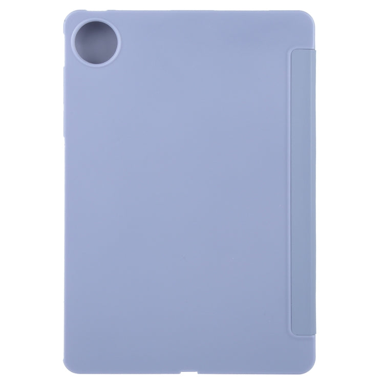 For Huawei MatePad Pro 11 2022/2024 Tri-fold Silicone Leather Tablet Case(Lavender)