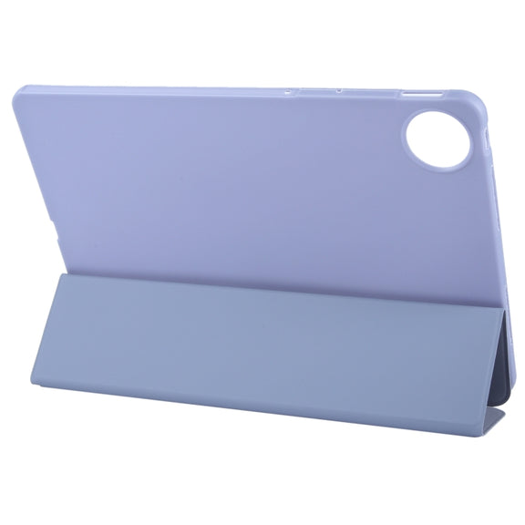 For Huawei MatePad Pro 11 2022/2024 Tri-fold Silicone Leather Tablet Case(Lavender)