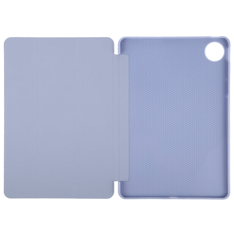For Huawei MatePad Pro 11 2022/2024 Tri-fold Silicone Leather Tablet Case(Lavender)