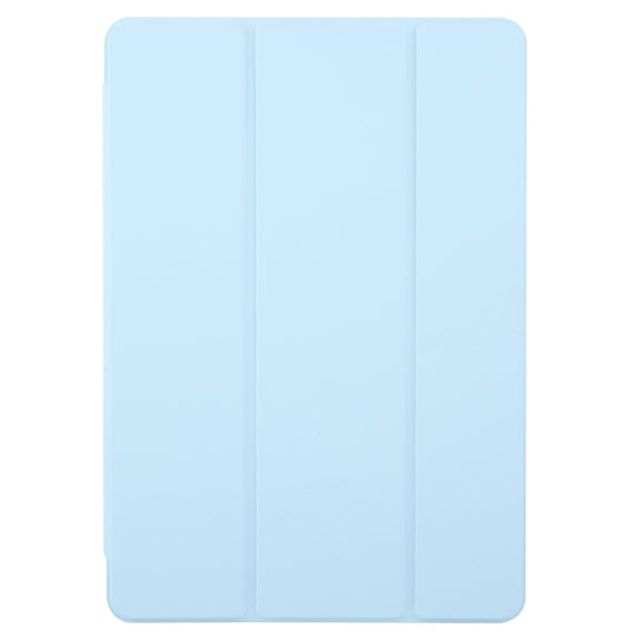 For Huawei MatePad Pro 11 2022/2024 Tri-fold Silicone Leather Tablet Case(Ice Blue)