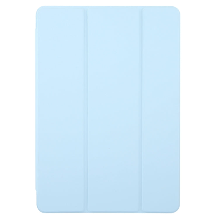 For Huawei MatePad Pro 11 2022/2024 Tri-fold Silicone Leather Tablet Case(Ice Blue)