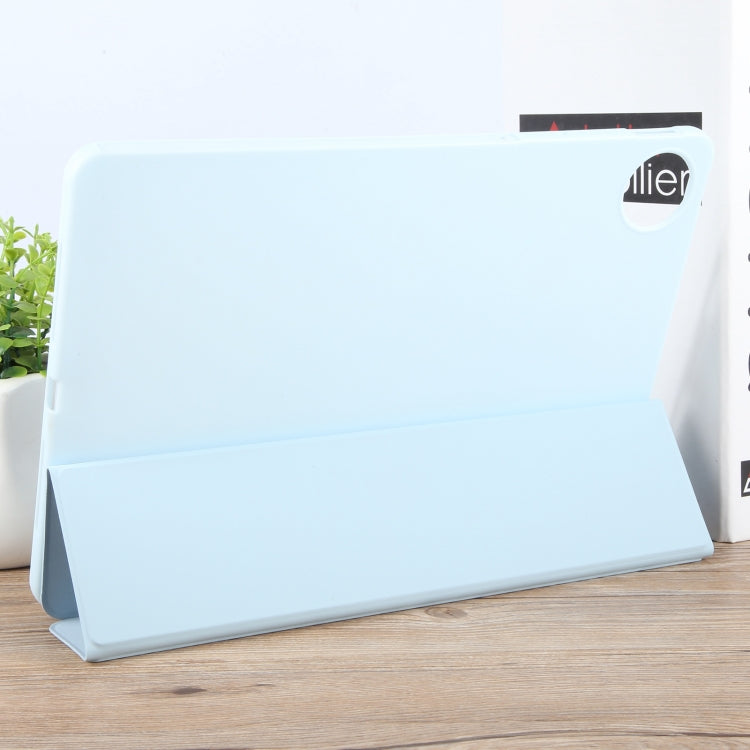 For Huawei MatePad Pro 11 2022/2024 Tri-fold Silicone Leather Tablet Case(Ice Blue)