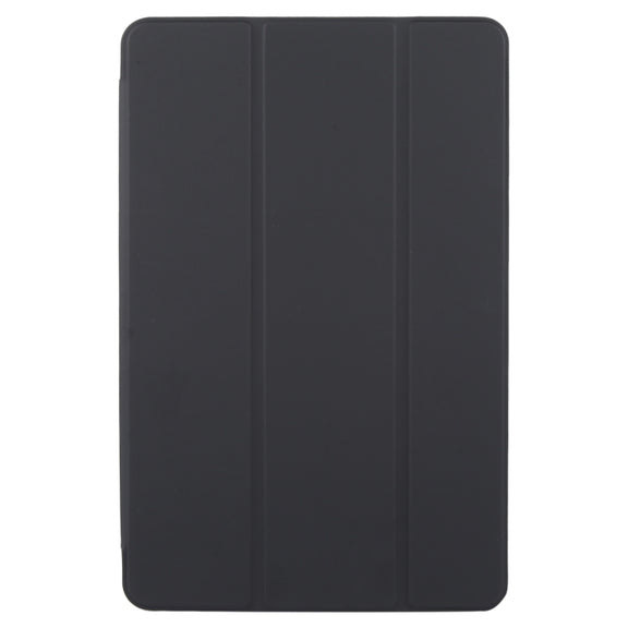For Huawei MatePad SE 11 2024 Tri-fold Silicone Leather Tablet Case(Black)
