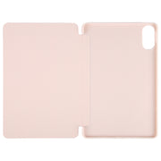 For Huawei MatePad SE 11 2024 Tri-fold Silicone Leather Tablet Case(Pink)