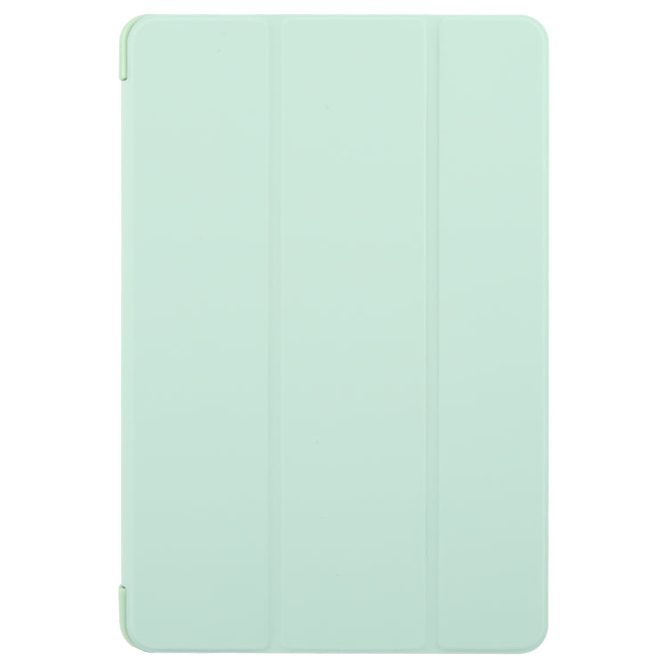 For Huawei MatePad SE 11 2024 Tri-fold Silicone Leather Tablet Case(Green)
