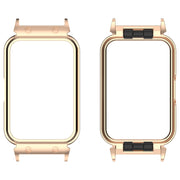 For Samsung Galaxy Fit 3 18mm Metal Frame Watch Protective Case(Rose Gold)