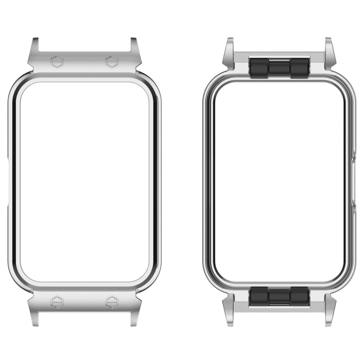 For Samsung Galaxy Fit 3 18mm Metal Frame Watch Protective Case(Silver)