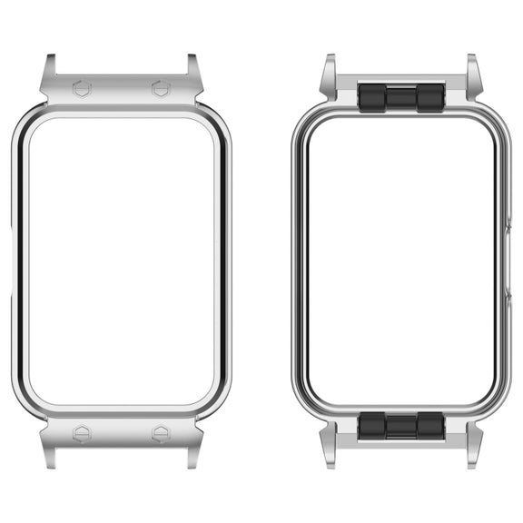 For Samsung Galaxy Fit 3 18mm Metal Frame Watch Protective Case(Silver)