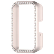 For Samsung Galaxy Fit 3 Diamond Half Pack Hollow PC Watch Protective Case(Starlight)